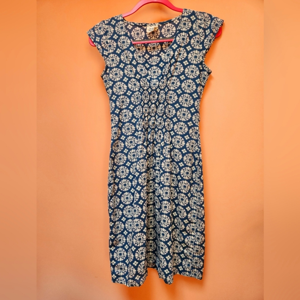 Blue and white small dress